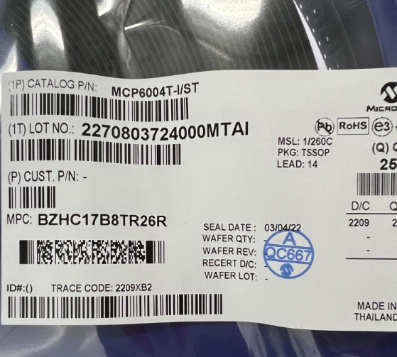 MCP6004T-I/ST